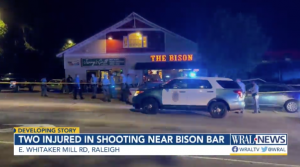 Shooting Outside The Bison Bar in Raleigh, NC Leaves Two People Injured.